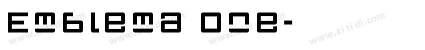 Emblema One字体转换